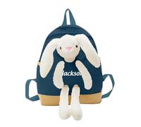 Presentimental Zaino per Bambini Personalizzato con Nome Regalo per Scuola Materna Zaini per il Ritorno a Scuola per Figlio Figlia (Coniglio-blu)