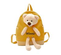 Presentimental Zaino per Bambini Personalizzato con Nome Regalo per Scuola Materna Zaini per il Ritorno a Scuola per Figlio Figlia (giallo)