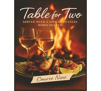 Presenting Huge Word Search Books for Adults Table For Two Edition Ninth Course 5000 Recipes: Full Page Word Puzzle Large Print Word Find For Easy Reading