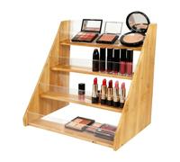 Présentoir De Cartes De Vœux | Support En Bois Et Acrylique À 4 Niveaux - Présentoir Pour Cartes Postales | Pour Maison Fête D'Anniversaire Salon Professionnel Magasin De Détail Foire Artisanale