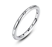 Presentski Anello di gocciolamenti dell'argento sterlina 925 con l'Austria Cubic Zirconia per Le Donne delle Signore delle Donne di eternità