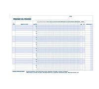 Presenze mensili 2 copie autoric 14x21 2 pezzi