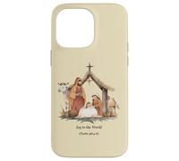 Presepe Boho Gioia al mondo Natale Custodia per iPhone 14 Pro Max