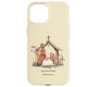 Presepe Boho Gioia al mondo Natale Custodia per iPhone 15