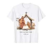 Presepe Boho God's Love Made Visible Christmas Maglietta