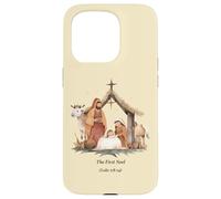 Presepe Boho Il primo Natale Noel Custodia per iPhone 15 Pro