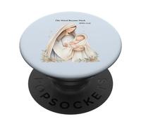 Presepe Boho La parola divenne carne Natale PopSockets PopGrip Adesivo
