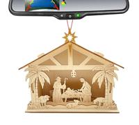 Presepe, con a LED e decorazioni religiose | la decorazione religiosa di Natale | Per interni ed esterni Albero di Natale canna fumaria fattoria chiesa giardino decorazione