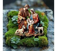 Presepe da giardino per esterni, palo per Natale, sacra famiglia, set per