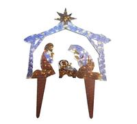 Presepe di Natale da terra inserto con luci LED decorazione
