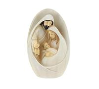 Presepe di Natale Statua del presepe in resina | Stile scolpito Joseph Mary Tenere Bambino Gesù Bella Presepe Dettagliata Artigianato Per La Casa Indoor Figura Decorativa
