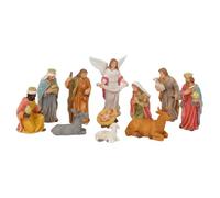 Presepe di Natale - Statuine della scena, Presepe tradizionale, Ornamento per la culla di Gesù | Statuine piccole Decorazione da tavolo per presepes per interni, camera da letto, soggiorno, scrivania