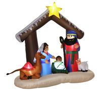 Presepe Gonfiabile 201x100x183 cm con Luci LED Multicolore