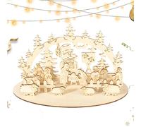 Presepe in legno - Decorazioni natalizie, centrotavola in legno | Set di scene per asilo , segno da tavolo per presepe, ideale per ufficio, cucina, sala da pranzo, Aggiungi un tocco festivo a voto