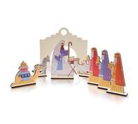 Presepe in legno moderno stile Pop