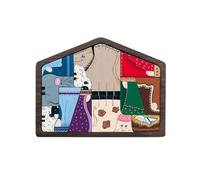 Presepe in legno puzzle Jesuss scena di nascita statua puzzle gioco di puzzle per fedeli appassionati religiosi presepe