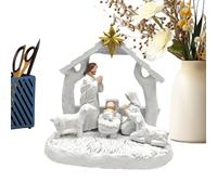 Presepe Interni | Figure In Resina Di Nascita | Scena Della Presepe E Decorazioni Di Natale Presepe - Per Decorazione Casa, Ufficio, Residenza, Cottage, Chiesa, Scuola, Festa F