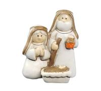 Presepe Mini Natale Religioso Tavolo Scena Decor | Statuette vintage per presepe per camino, centrotavola, camino, casa, chiesa, soggiorno, feste, riunioni, C