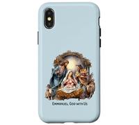 Presepe Natale Emmanuel, Dio con noi Natale Custodia per iPhone X/XS