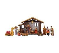 Presepe Natale | Scena Natività Presepio Religioso,Mini Figure Decorazione Casa per Soggiorno Ufficio Giardino Chiesa Camera