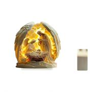 Presepe natalizio da tavolo, decorazione per presepe celeste, in acrilico 2D, decorazione per interni per presepi cristiani per interni e decorazioni religiose per casa e ufficio