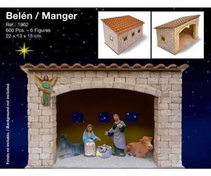 Presepe Nativita' con 6 Figure 600 pcs 22x13x15 Model 1902 AEDES ARS