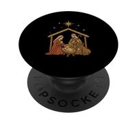 Presepe Natività Natale Religioso Holiday Design PopSockets PopGrip Adesivo