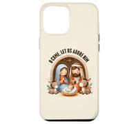 Presepe O Come, Let Us Adore Him Boho Christmas Custodia per iPhone 12 Pro Max