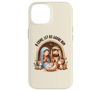 Presepe O Come, Let Us Adore Him Boho Christmas Custodia per iPhone 14