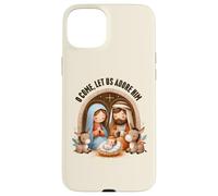Presepe O Come, Let Us Adore Him Boho Christmas Custodia per iPhone 15 Plus