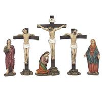 Presepe Pasquale Crocifissione di Gesù 6 soggetti, 5 pezzi cm. 21,8