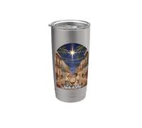 Presepe portoricano con design natalizio Bicchiere termico in acciaio inox doppia parete