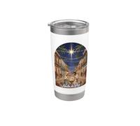 Presepe portoricano con design natalizio Bicchiere termico in acciaio inox doppia parete