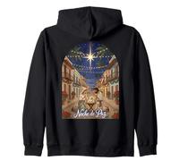 Presepe portoricano con Design Natalizio Felpa con Cappuccio