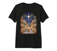 Presepe portoricano con Design Natalizio Maglietta Premium