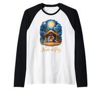Presepe portoricano Noche de Paz Christian Maglia con Maniche Raglan