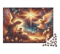 Presepe Puzzle 1000 Pezzi Carta riciclata per adulti Puzzle per adulti Gioco educativo con sfida Attività divertente per casa Ottima idea regalo 52x38cm/1000pcs