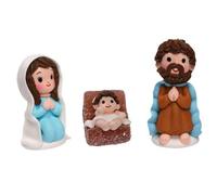 Presepe SACRA FAMIGLIA 3D - Decorazione in zucchero per Torte e Dolci