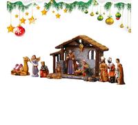Presepe | Scena Natività Presepio Religioso,Mini Figure Decorazione Casa per Soggiorno Ufficio Giardino Chiesa Camera