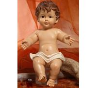 PRESEPE STATUA GESù BAMBINO IN RESINA STESO BRACCIA APERTE DECORAZIONE NATALE