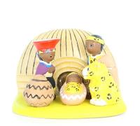 Presepe Sud Africa ceramica 8x7cm - Presepe - Culto Cristiano in Ceramica