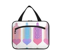 Preservativi Carino Colorato Appeso Grande Capacità Cosmetico di Viaggio con Gancio, Designer Moda Trucco caso per Viaggi Essentials Viaggio estuche para maquillaje L