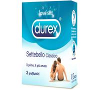 60 preservativi DUREX SETTEBELLO CLASSICO profilattici in confezione Marchio CE
