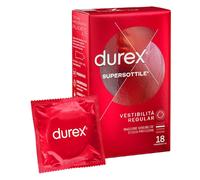 Preservativi Durex SuperSottile Ultra Sottili Vestibilità Regular 18 Profilattic