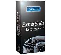 PASANTE EXTRA SAFE - Preservativi resistenti extralubrificati - CONFEZIONE DA 12 PEZZI - profilattici