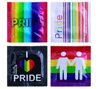 Preservativi Pasante Love Pride Emoticon con Grafiche e Disegni Differenti