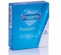 Preservativi Punteggiati Pasante Ribbed Passion - 3 Unità