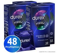 Durex Settebello Lunga Durata, Preservativo Ritardante per Lui, Vestibilità Regular, 12 Profilattici Lubrificati