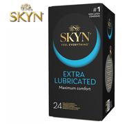 Preservativi SKYN Extra Lubrificati Senza Lattice 24pz Vegani 53mm
