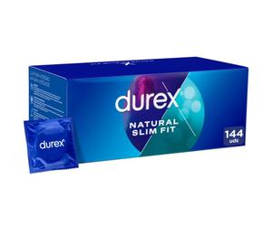 Preservativi Slim Fit Durex Natural - 52 mm, 144 Unità